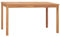 Massbinet Gartentisch Outdoor-Esstisch für Balkon Terrasse Garten Massivholz Akazie 140 x 80 x 77 cm