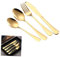 CIYODO Set Da 4 Pezzi Posate D'argento Golden