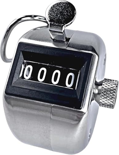 Templeton Pro TMP-4H Hand-Held Tally Counter 4-Digit | Professional Japanese-Made Clicker Counter, Counts 0-9999 | Industrial Grade People Counter, Lap Counter, Pitch Counter | Rated 5 Million+ Clicks