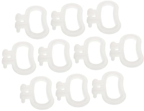 Ciieeo 10 Pcs Ergonomic Plastic Bucket Handles Replacement with Nonslip Comfortable Grip for Easy Carrying Household Water Jugs and Outdoor Buckets