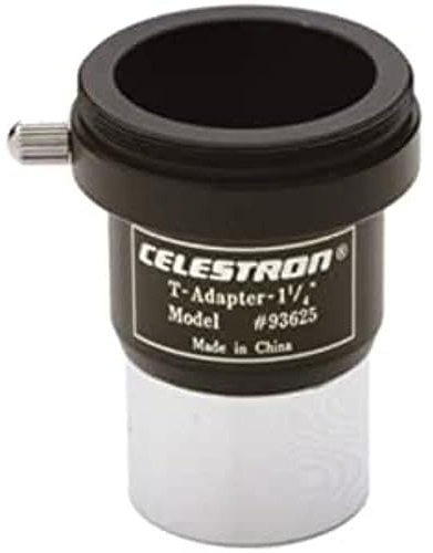 Celestron 93625 1,25’’ Universal Fotocamera SLR o DSLR Adattatore a T, Argento/Nero