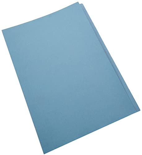 5 Star Aktendeckel blau A4/Foolscap 180 g/m² (100 Stück) Recycling Karton, Schnellhefter Deckblatt, Hefter Deckel, Ablage Mappe Büro