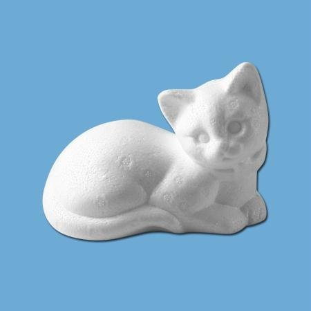 Katze Polystyrol DORMANT 14 cm