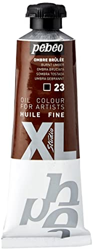 Pebeo - Óleo fino XL 37 ML - Pintura al óleo Marrón - Pintura al óleo Pebeo - Sombra Tostada 37 ml