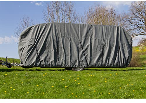 Ganzgarage Wohnwagen Caravan Wohnmobil Alkoven 918085 Wohnwagenplane Grau Garage Wohnwagen-Plane Abdeckplane Ganz-Garage
