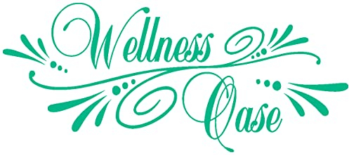 Samunshi® Wandtattoo Wellness Oase Wandsticker 70 x 30cm türkis