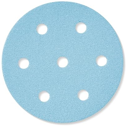 Festool Schleifscheibe STF D90/6 P80 GR/50 Granat - 50er Pack | 50x Schleifpapier 90 mm - Körnung P80 - Keramik & Aluminiumoxid - staubarm - für Holz, Lack & Spachtel