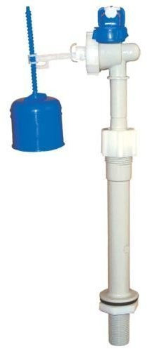 Thomas Dudley 320714 1/2-Inch 15 mm Plastic Hydroflo Bottom Entry Adjustable Inlet Float Valve, Blue, White