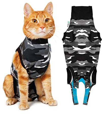 Suitical Recovery Suit Katze, S, Schwarz Camouflage