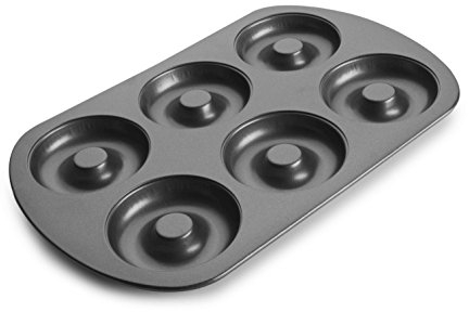 Ibili 827300 Molde Doughnut, Stainless Steel, Negro, Centimeters