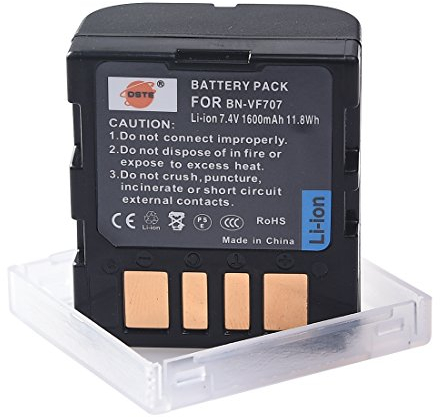 DSTE Ricambio Batteria Compatibile per JVC BN-VF707U GR-D29 GR-D239 GR-D240 GR-D244 GR-D245 GR-D246 GR-D247 GR-D250 GR-D253 GR-D270 GR-D271 GR-D275 GR-D290 GR-D293 GR-D295 GR-D320 GR-D325 GR-D328