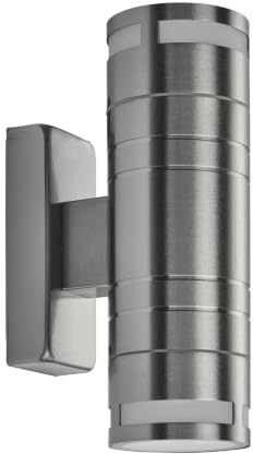 SEARCHLIGHT 2018-2-LED 2 Light Outdoor Wall Light-Clear Glass,Chrome