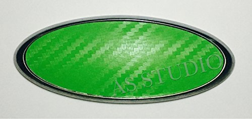 AS STUDIO 2x 150x60mm Emblem Folie (126x48mm) Carbon grün für Ford