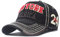 Sporty Baseballcap New York Classic America USA Vintage Used Look Kappe Mütze Cap Schirmmütze Basecap verstellbar (Schwarz)