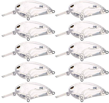 FREE FISHER 25 Stück Kunstköderrohlinge, unlackierte Angelköder, blanko, Elritze, Crankbaits, harte Köderkörper, 7,8 cm, 9,9 g