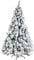 Albero di Natale Innevato Bianco 180 cm Effetto Naturale Folto, Apertura Facile ad Ombrello, Artificiale Cermis