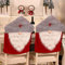 Watenkliy Weihnachtsdeko 2pcs Dining Stuhlhusse Weihnachten 2020 neu Stuhlabdeckung 60 * 50cm Stuhlüberzug Weihnachtstisch Dekoration