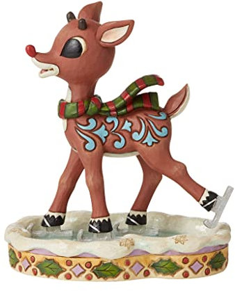 Enesco Rudolph Traditions by Jim Shore Rudolph Eislauf-Figur