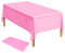 ELECLAND Tischdecke Kunststoff Tischtuch Rosa Tischschutz Fleckschutz Wasserabweisend Garten Tischdecke 137 x 274 cm für Garten, Balkon und Camping