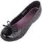 Womens Slip On Faux Leather Quilted Diamond Patterned School Work Dolly Shoes - Black - UK 7 / US 9