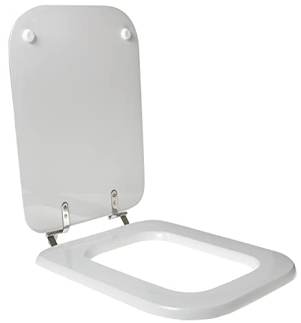 WC-Sitz für GLOBO OPEN STONE Holz Polyester hochwertiges Scharnier Edelstahl