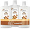 Omia, Fisio Shampoo Eco Bio con Olio di Argan del Marocco per Capelli Secchi, Nutriente e Ristrutturante, Shampoo per Lavaggi Frequenti, Senza Siliconi e SLES, 3 Flaconi da 200 ml