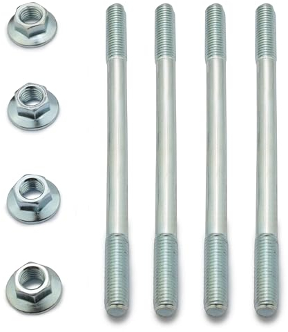 Easyboost 4 Vite Prigioniero Cilindro M7 x 110mm con Dadi per Derbi Euro 3 e 4 MBK Nitro Aerox Mach-G Jog-R Ovetto Neo's Motore Minarelli orizzontale