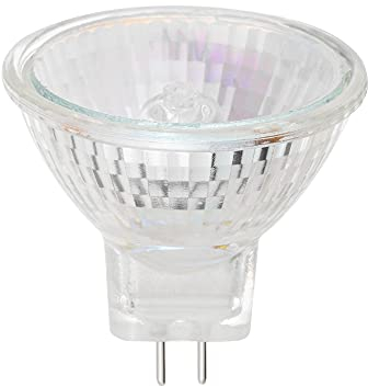 EKSAVE MR11 Halogenlampen 12V 35W GU4 Bi-Pin Base Spotlight Dimmbare Glasabdeckung 35mm Durchmesser Warmweiß 2700K (8 stück)