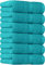 Utopia Towels - Handtücher Set aus Baumwolle - 100% Baumwolle ultraweich und sehr saugfähig, 41x71 cm - 6er Pack (Türkis)