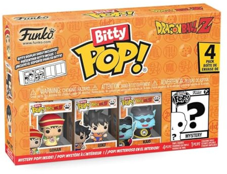 Funko Bitty POP! Dragon Ball Z and A Surprise Mystery Mini Figure - 0.9 Inch (2.2 Cm) Collectable - Stackable Display Shelf Included - Gift Idea - Party Bags Stocking - Cake Topper - Anime Fans