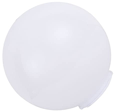 Luxshiny Lampenschirm Acryl Kugel Weiße Acryl-Lampenpfahl-, Lichtkugeln, Dekorative Leuchte, Lichtabdeckung (Durchmesser 200 Mm, Halsdurchmesser 95 Mm) Lampen Ersatzglas Shop