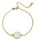 SINGULARU - Smiley Sky Enamel Armband. Messing mit 18 Kt Vergoldeter Beschichtung und Emaille. Schmuck für Damen.