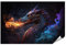 islandburner XXL Bild Poster Fantasy Drache Ai Generiert Riesigen Nachthimmel Premium Bilder Fotodruck