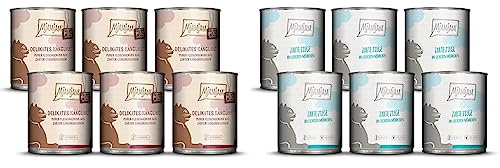 MjAMjAM - Premium Nassfutter für Katzen - purer Fleischgenuss - delikates Känguru pur & - Premium Nassfutter für Katzen - zarte Ziege an leckeren Möhrchen