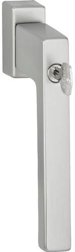HOPPE 12151725 Parallel-Schiebe-/Kipp-Griff Toulon sperrbar, Aluminium, edelstahlfarbig matt