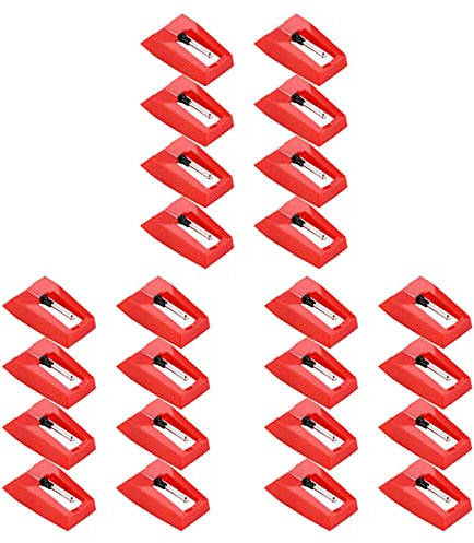 Kliplinc 24 agujas de repuesto para tocadiscos de diamante para tocadiscos de vinilo