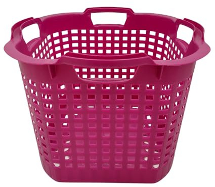 BURI Wäschekorb Set Universalkorb vers Farben Stapelkörbe Gartenkörbe Korb robust, Farbe:lila, Menge:1 Stück