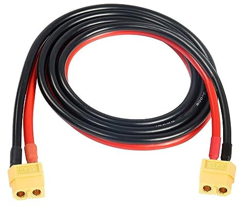 chenyang XT60 Câble XT60 12AWG femelle vers femelle Rallonge pour batterie RC Portable Power Station solaire Panneau solaire 0,5 m