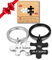 Cadeau couple - Couple Porte-clés - 2PCS Porte-clés Couple，Gravé Je t'aime Cadeau Saint-Valentin Anniversaire Noël Femme Homme
