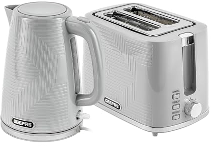 WIG CO38066BT36554-GR Kettle & Toaster Set, Plastic