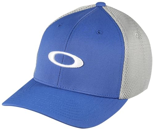 Oakley Sombrero de Malla elipse Tapa, Cristal Azul, S-M para Hombre
