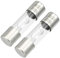 Partuto 2 Stück 60A Universal AGU Glassicherung - Auto - Metall Silberton