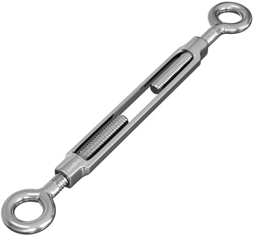 10x Seilspanner Öse-Öse Edelstahl V2A 304 M12 Spannschloss Wantenklemme