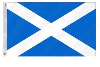 Flagmax St Andrews Light Blue Scotland Flag, Scottish Flags 5ft x 3ft with Eyelets, Premium Quality 150cm x 90cm Fabric for Indoor and Outdoor Use, Durable and Fade-Resistant