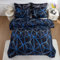 Nyescasa Geometrisch Bettwäsche 135x200 Schwarz Blau Marmor Muster Wendebettwäsche Set Modern Gradient Kariert Linien Mikrofaser Bettbezug mit Reißverschluss und 1 Kissenbezug 80x80cm