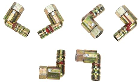 Artibetter 6pcs Copper Stove Adapter Joint 1.1cm Threaded Kitchen Gas Stove Connector Joint for Indoor Cooking