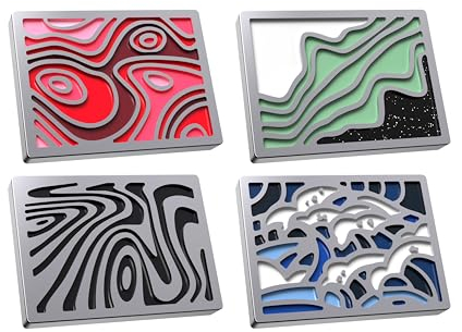 HyperX Badge Pack – Swappable Magnetic Badges, Alloy Rise Compatible, Hard Enamel Material, Keyboard Personalization