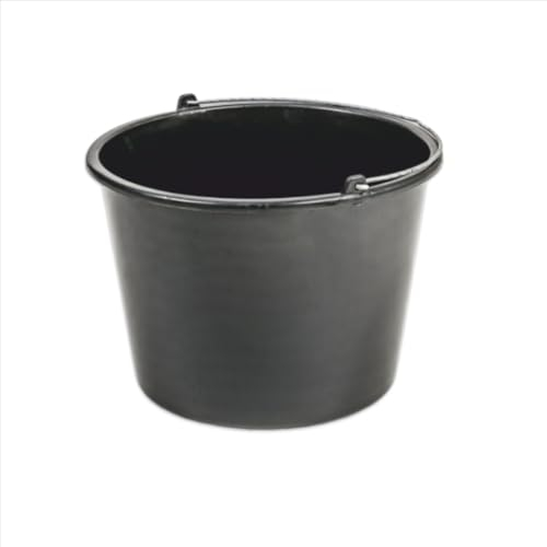 Baueimer 16L mit Skala Wassereimer Mörteleimer Kübel für Baustelle und Garten (1 Stück, 16 Liter)