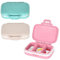 3 Kleine Pillendose mit 3 Fächern,Medikamentenbox,Pillenbox Feuchtigkeitsbeständigen Bauart,ägliche Pillendose für Tasche, Reise-Pillen-Organizer-Box,BPA Frei,Für Reise & Täglichen Gebrauch