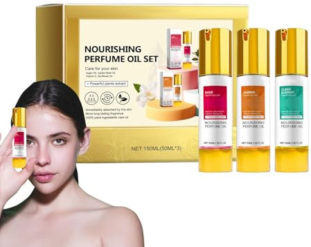 3 Stück Clean Elegance Parfümöl, Glow Cane Parfümöl, Nourishing Perfume Oil, Parfüm Auf Ölbasis, Jasmine Floral & Fragrance gi-fts For Women